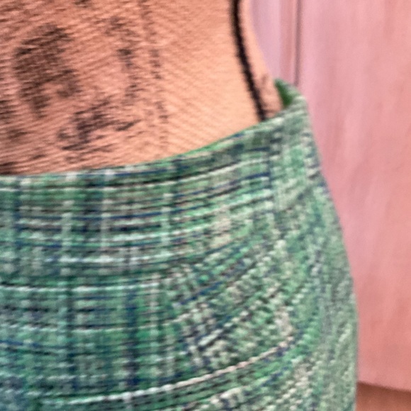 J. Crew No. 2 Pencil Skirt Green Tweed High Rise Knee Length Lined preppy pencil - Picture 11 of 16